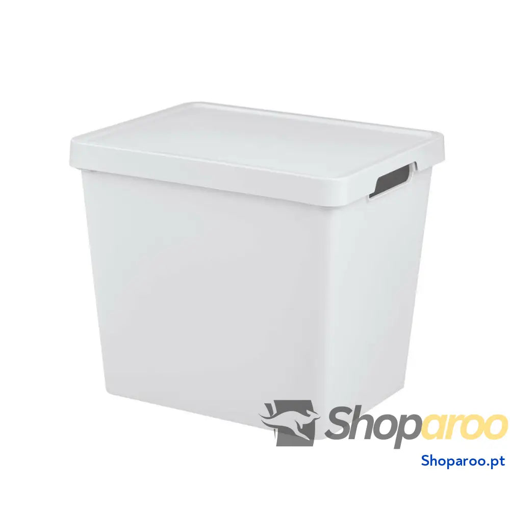Caixa de Armazenagem com Tampa Tontarelli Maya Branco 23,9 L 36 x 28 x 31,1 cm
