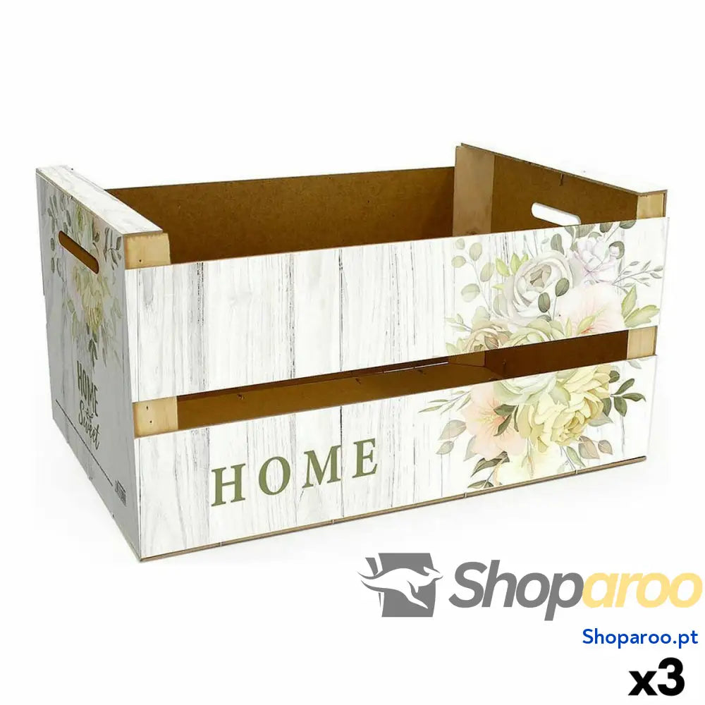 Caixa de Armazenagem Confortime Home (3 Unidades) (44 x 24,5 x 23 cm)