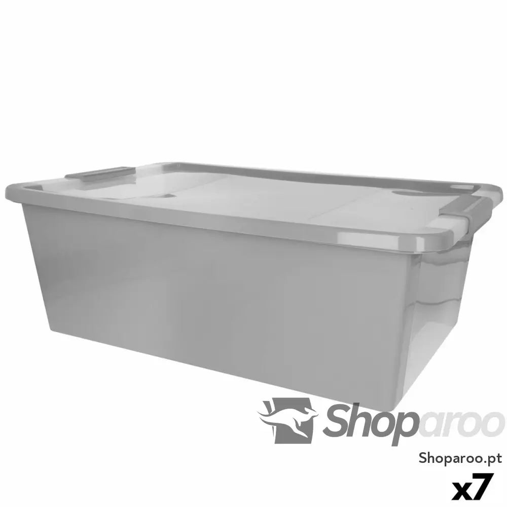 Caixa de Armazenagem Curver Cinzento Plástico 26 L 55 x 19 x 35 cm (7 Unidades)