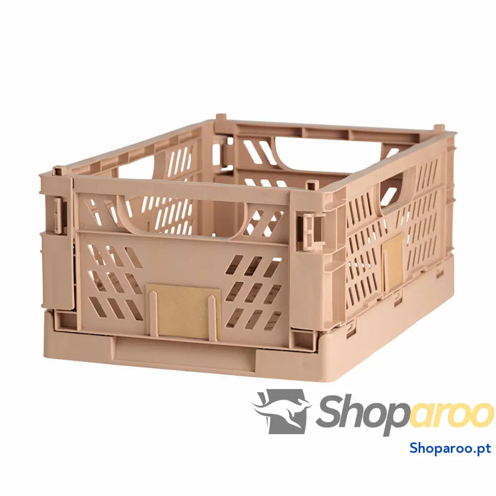 Caixa de Armazenagem Dobrável Areia 27,6 L 50 x 33 x 25 cm