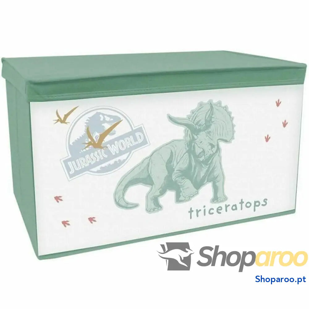 Caixa de Armazenagem Fun House Jurasic World Dinosaur Verde 55,5 x 34,5 x 34 cm