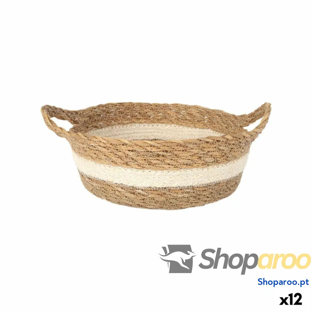 Caixa de Armazenagem Privilege vime ø 22 x 8 cm (12 Unidades)