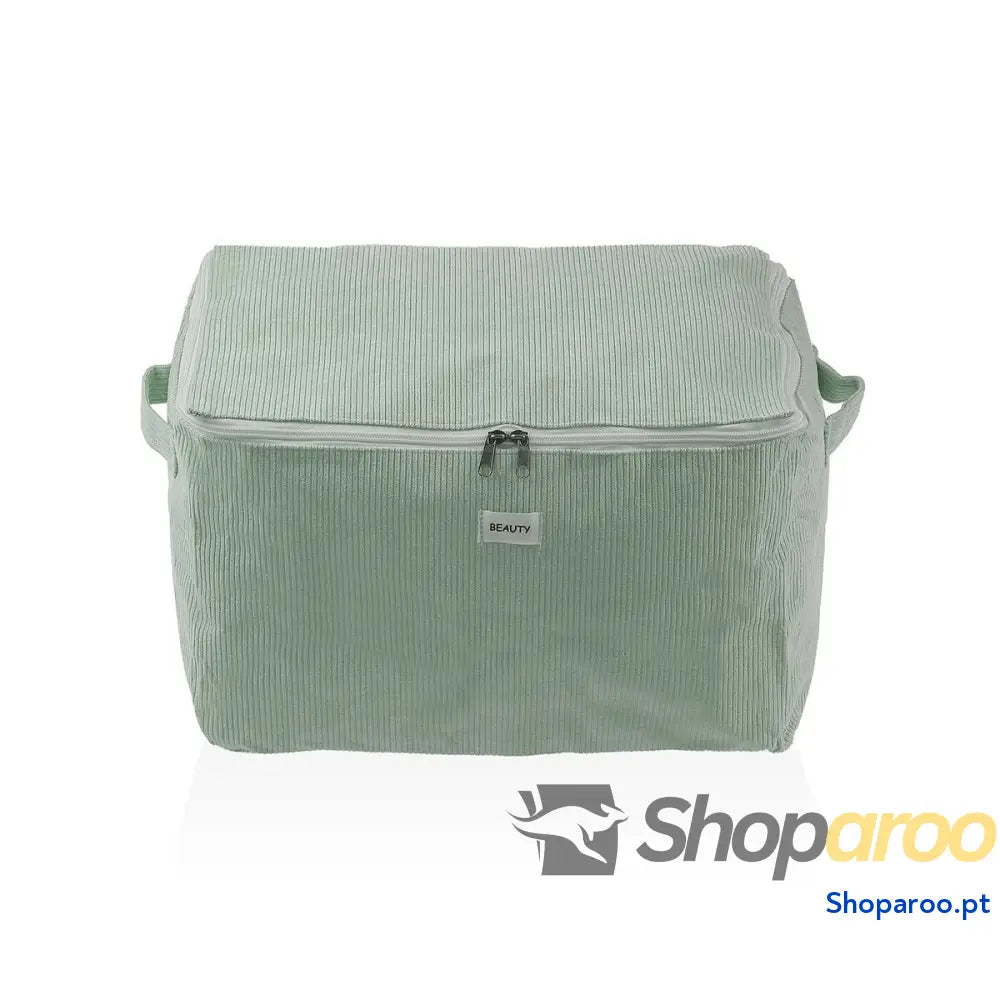 Caixa de Armazenamento Versa Corduroy 38 x 26 cm Verde