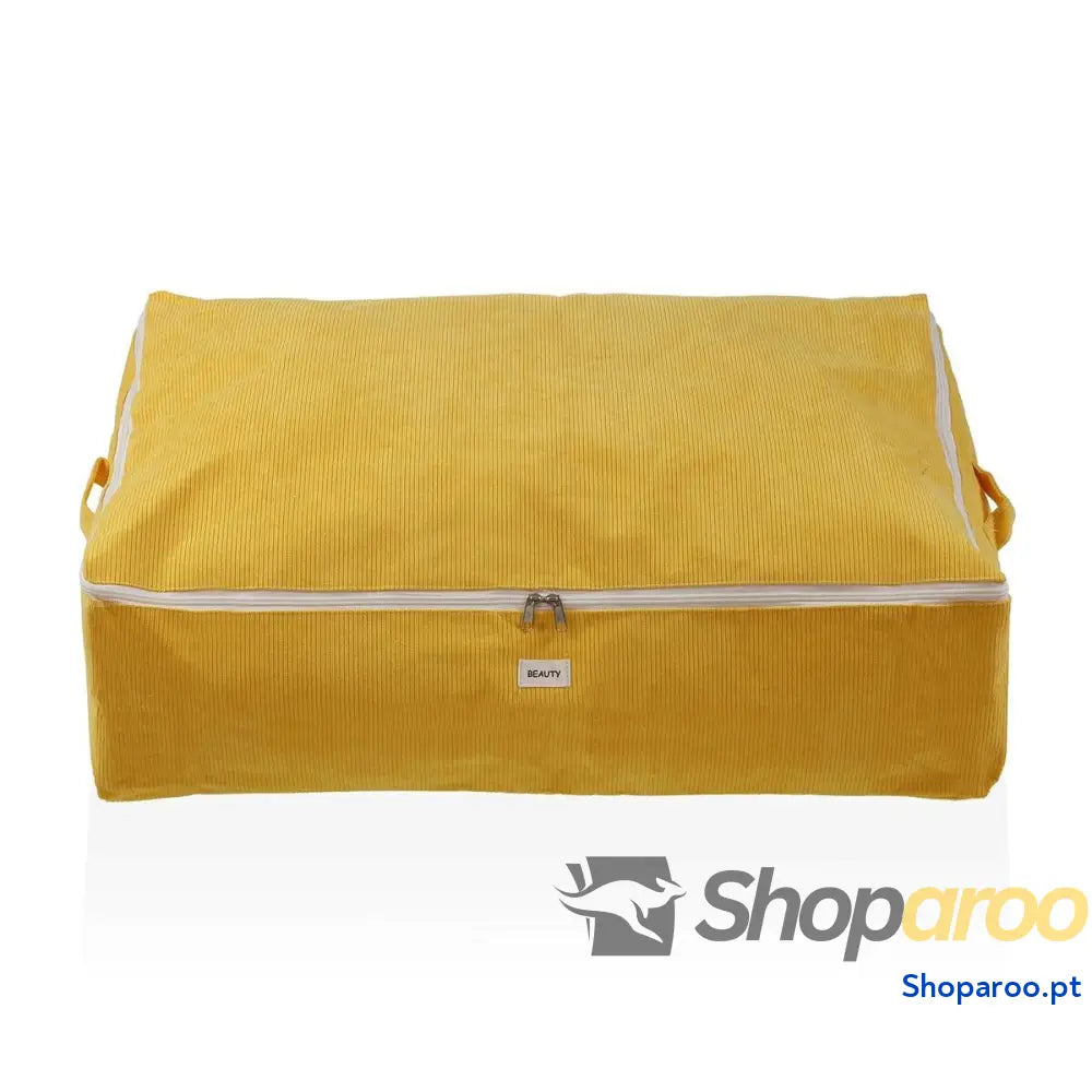 Caixa de Armazenamento Versa Corduroy 50 x 20 70 cm Amarelo