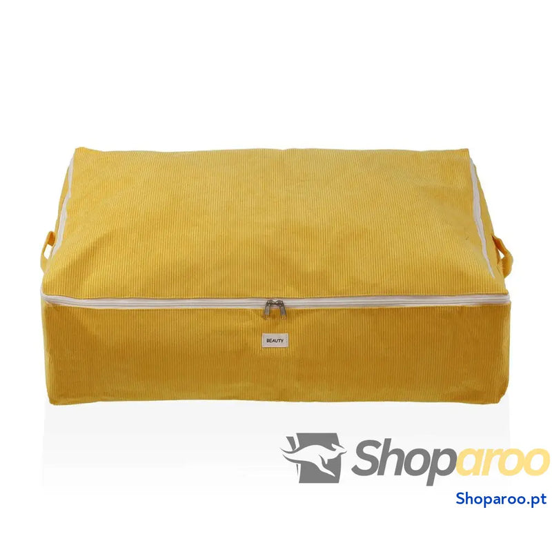 Caixa de Armazenamento Versa Corduroy 50 x 20 70 cm Amarelo