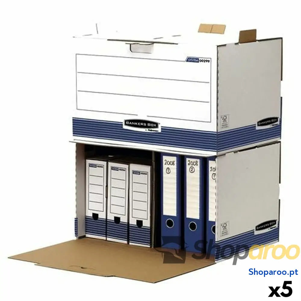 Caixa de Arquivo Fellowes    Azul Branco 5 Unidades (33,5 x 55,7 x 38,9 cm)
