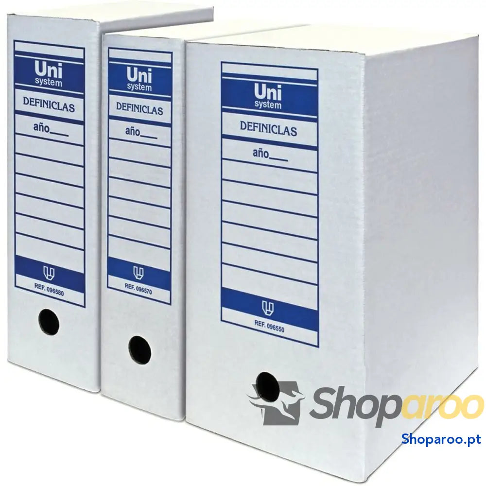 Caixa de Arquivo Unipapel Unisystem Definiclas Branco A3