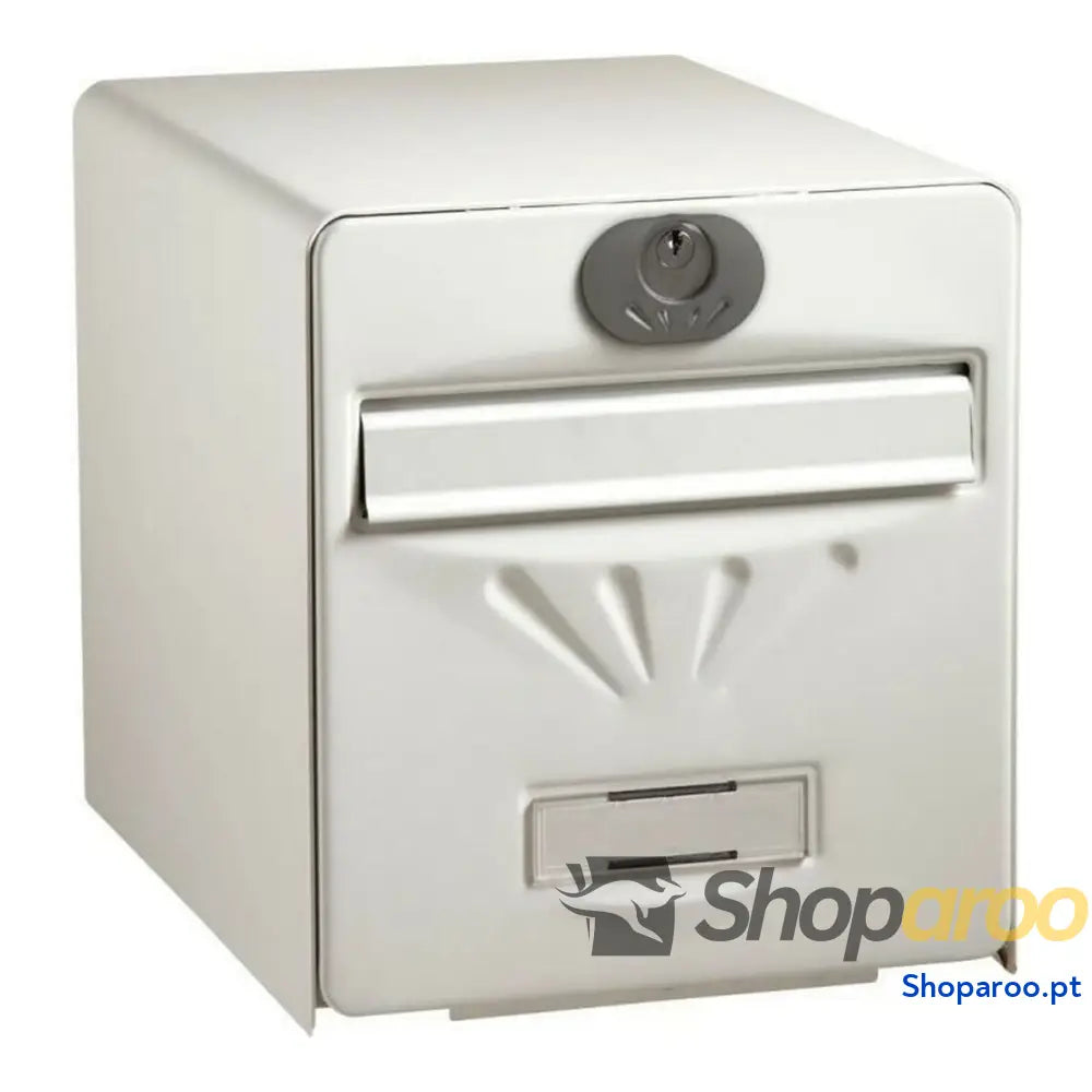 Caixa de correio Burg-Wachter Branco Aço inoxidável Cristal Galvanizado 36,5 x 28 31 cm