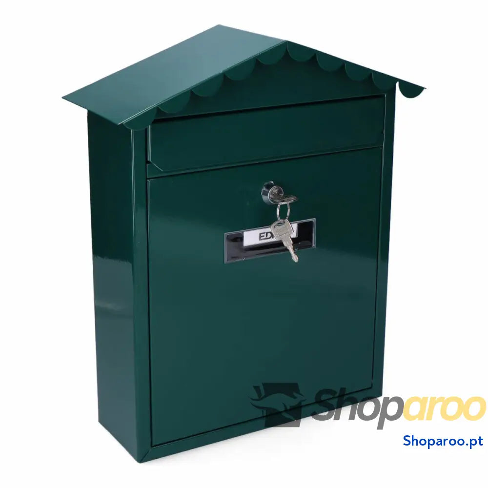 Caixa de correio EDM 85801 Tradition Verde Aço 26 x 9 35,5 cm
