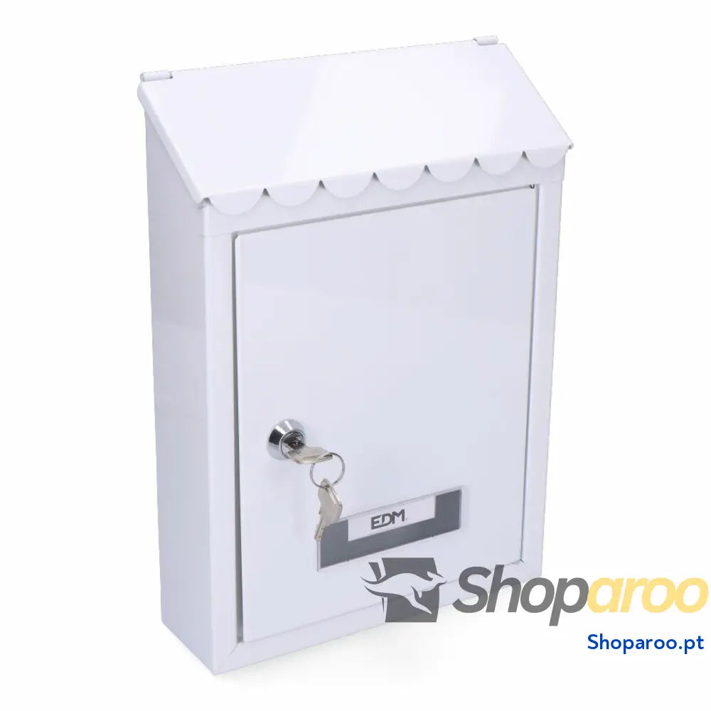 Caixa de correio EDM 85804 Standard Branco Aço 21 x 6 30 cm