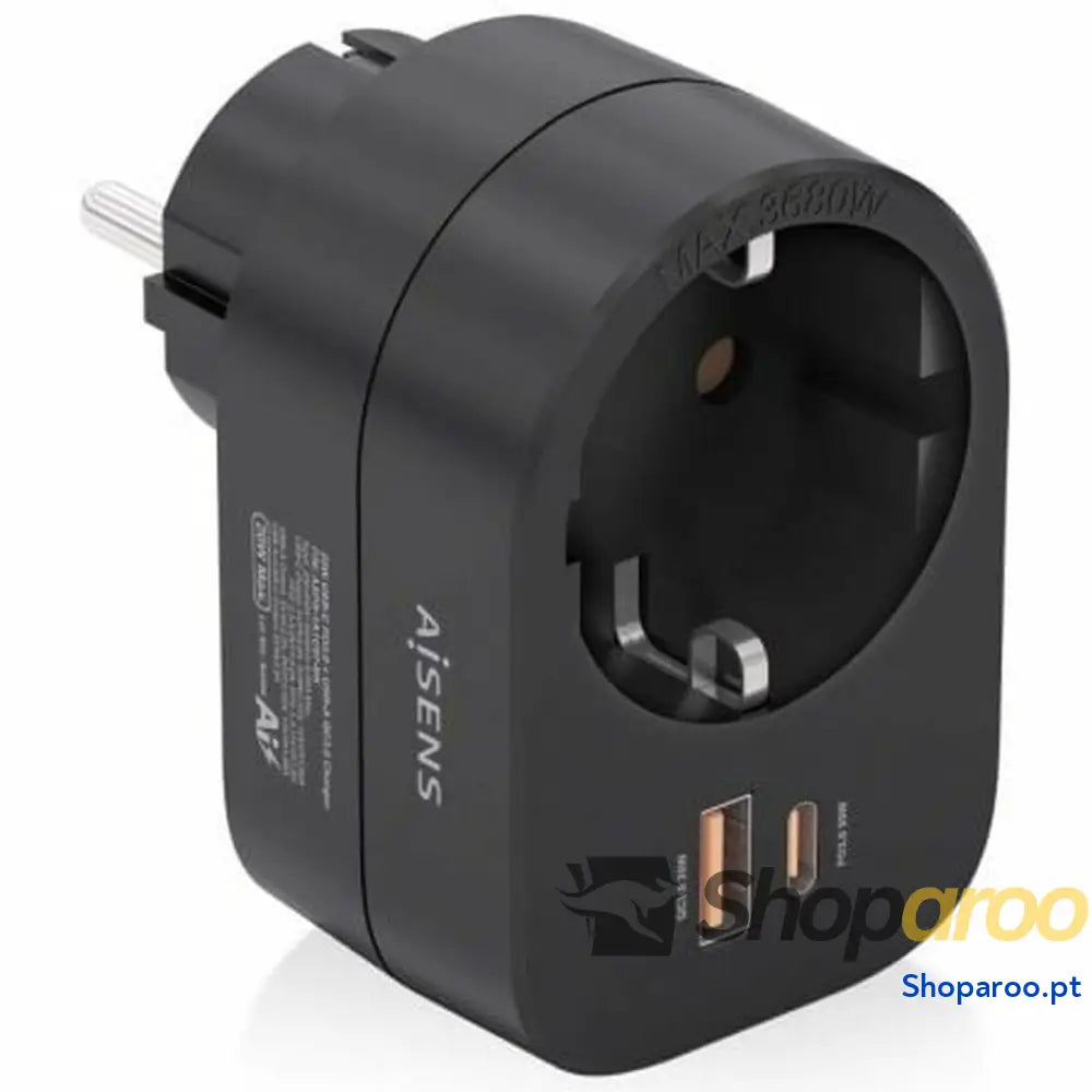 Caixa de fusíveis Aisens ASPS-1A1C07-BK Preto 3680 W 16 A