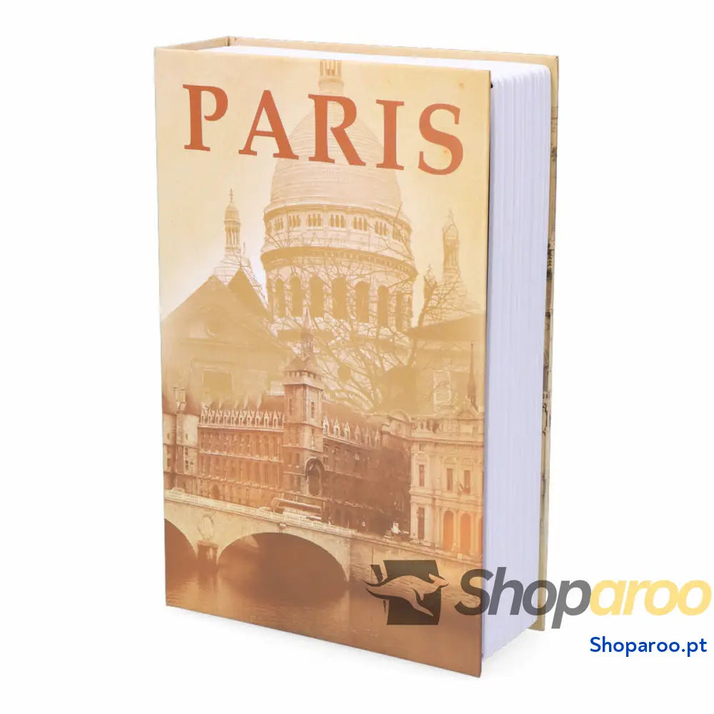 Caixa de segurança em forma livro Micel CFC08 M13404 Cinzento Aço Paris