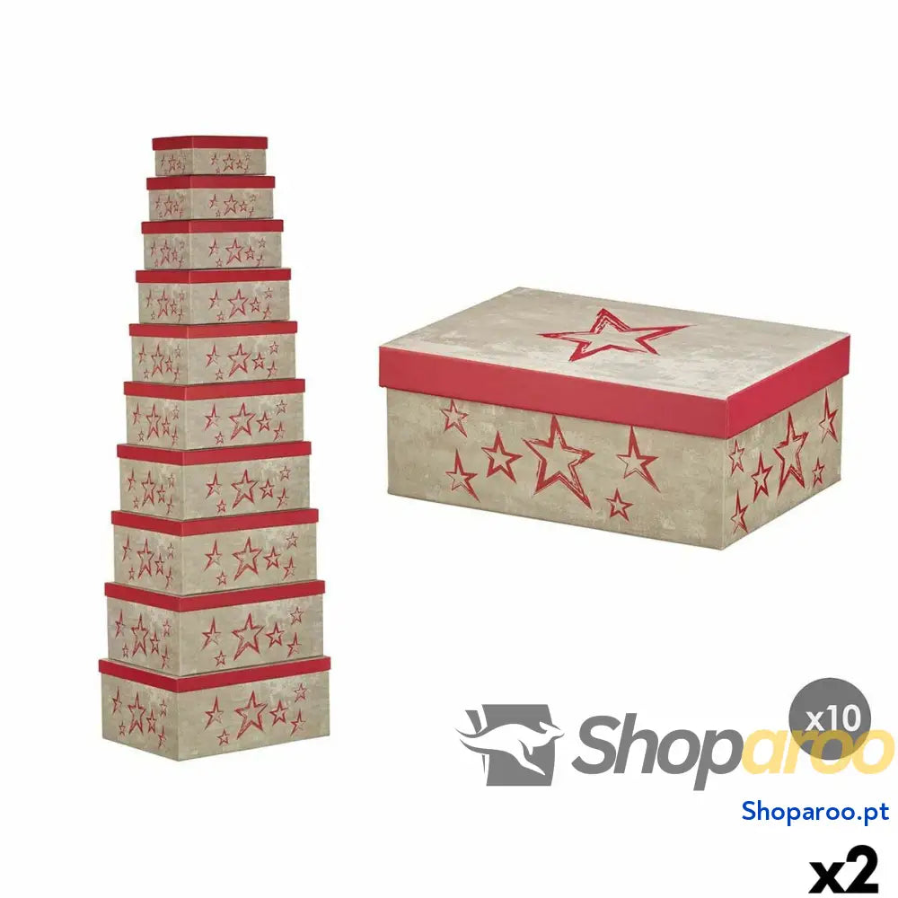 Caixa Decorativa Pincello 67 Cor de Rosa Cartão (2 Unidades)