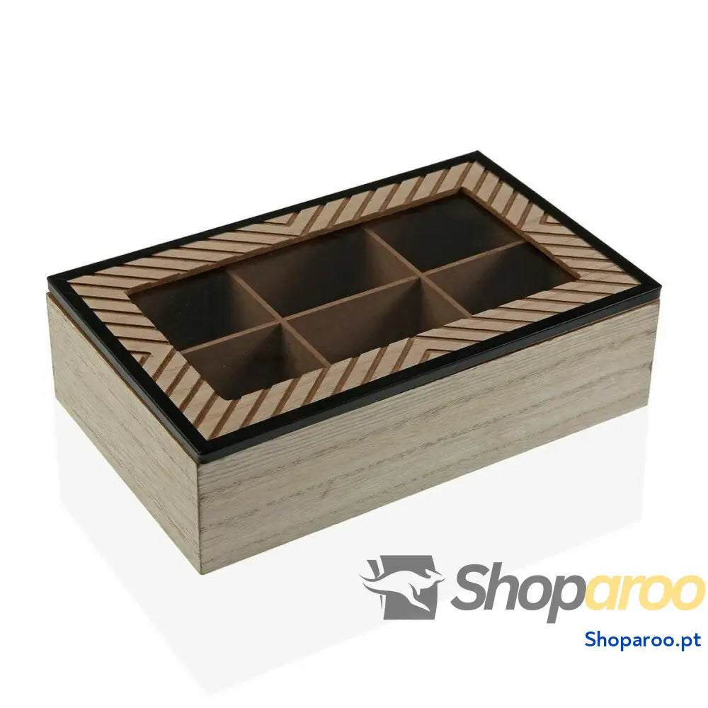 Caixa Decorativa Versa Cohen Madeira Metal MDF Minimalista