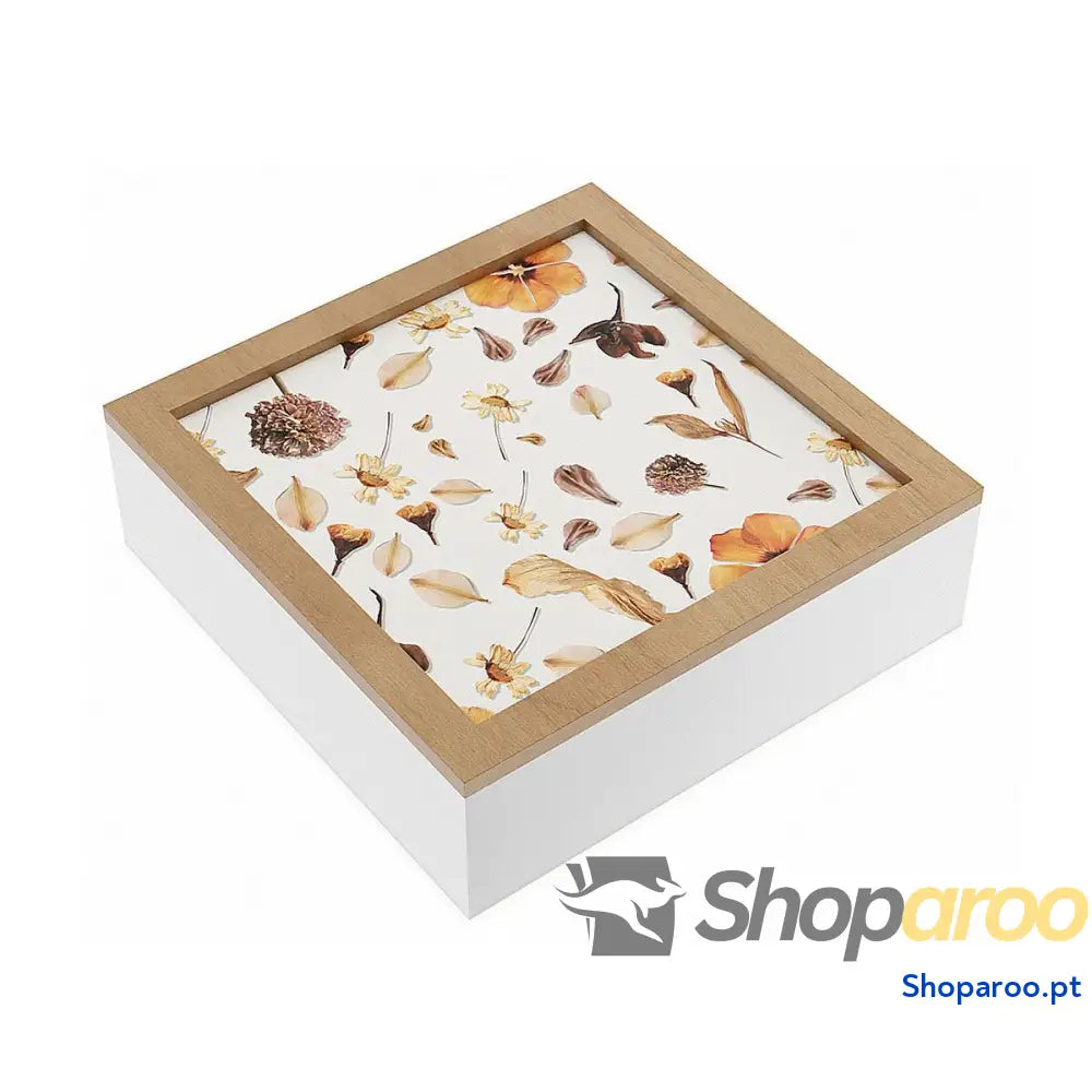 Caixa Decorativa Versa Madeira MDF Pétalas