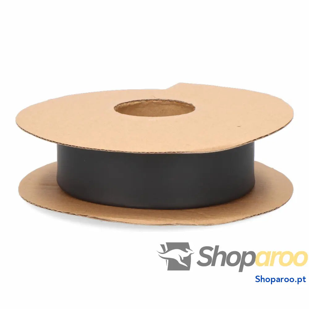 Caixa doseadora termoretráctil Preto 19 mm x 6 m
