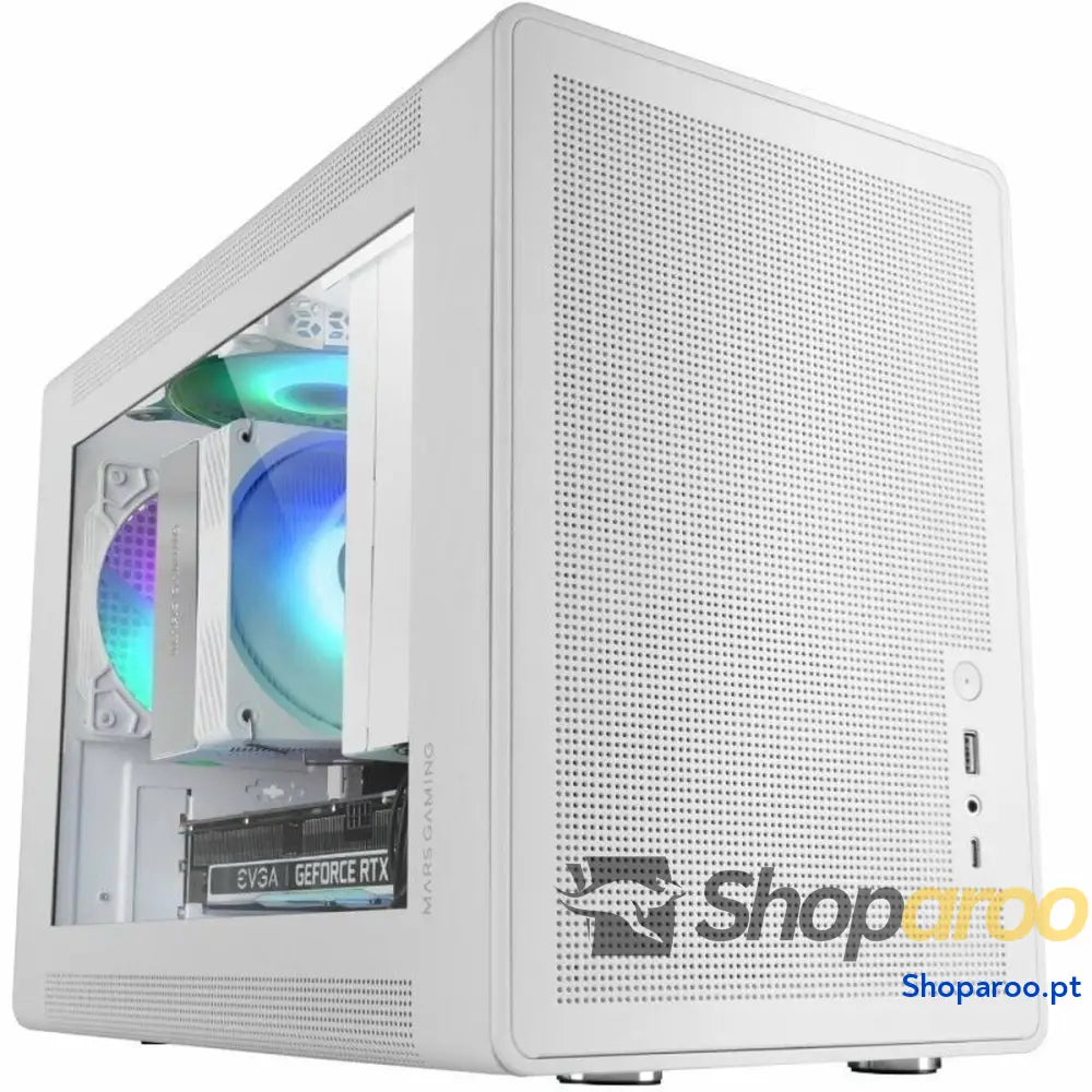 Caixa Minitorre Micro ATX / ITX Mars Gaming MCXPSW Branco