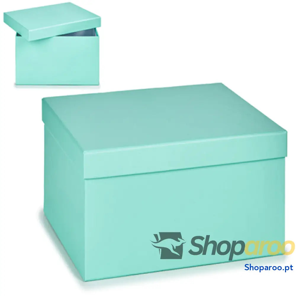 Caixa Multiusos Cartão Azul Pastel