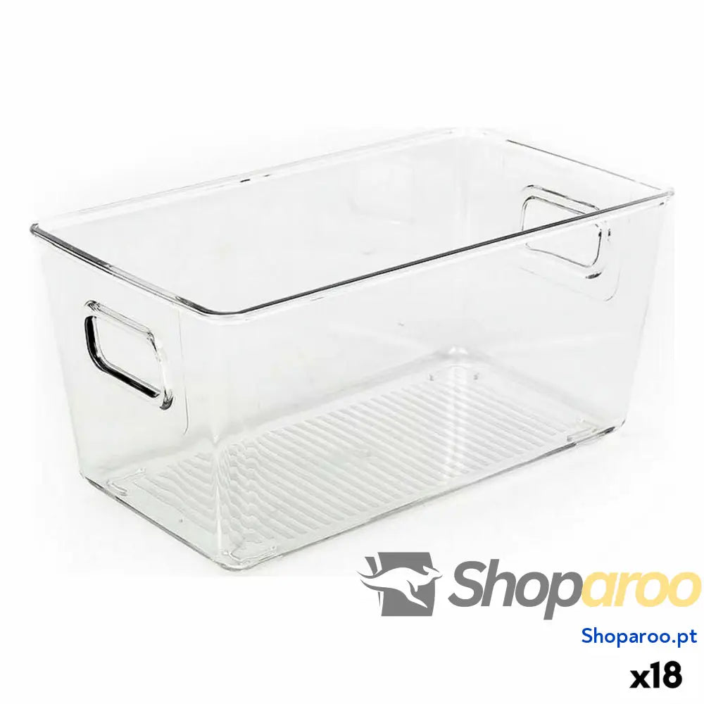 Caixa Multiusos Dem Transparente 23,5 x 13,3 x 11,5 cm (18 Unidades)