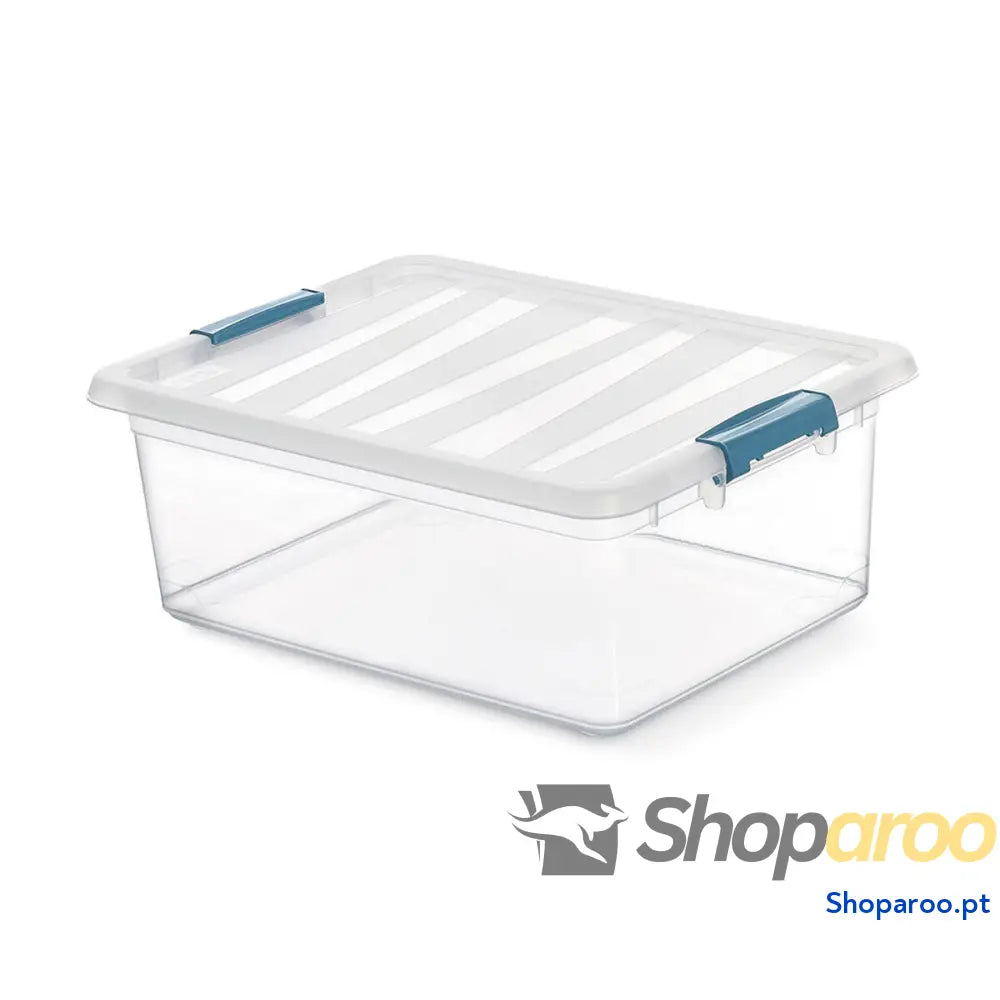 Caixa Multiusos Domopak Living Katla 39 x 29 x 15,5 cm Transparente Polipropileno 12 L