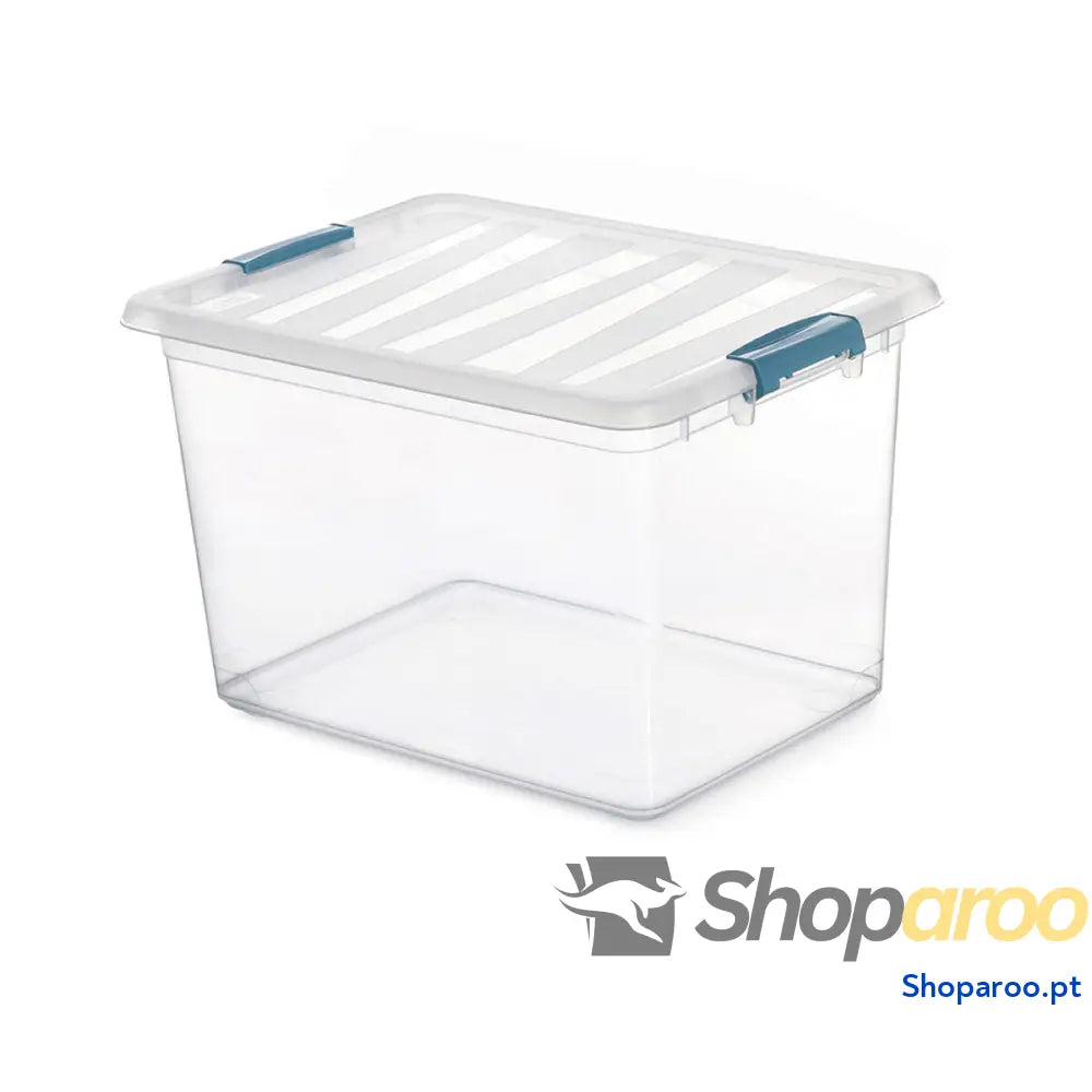 Caixa Multiusos Domopak Living Katla Com pegas Transparente 20 L Polipropileno (39 x 29 x 25,5 cm)