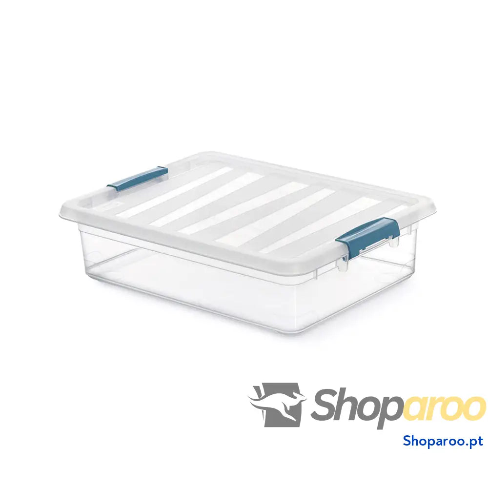 Caixa Multiusos Domopak Living Katla Transparente Polipropileno 8 L (39 x 29 x 10,5 cm)