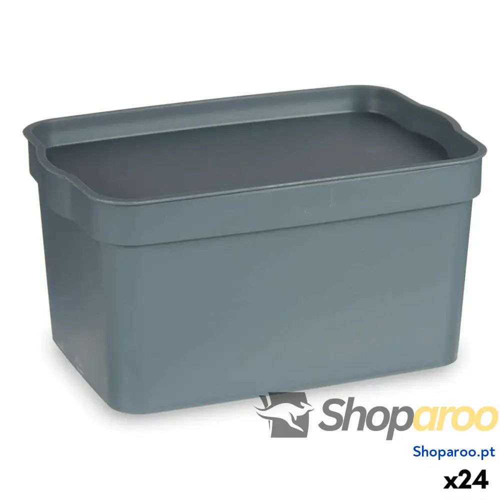 Caixa Multiusos Kipit TP592-2 Cinzento Plástico 2,3 L 13,5 x 11 x 20 cm (24 Unidades)