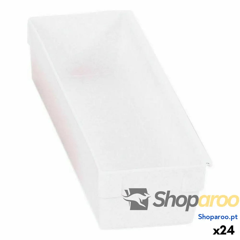 Caixa Multiusos Modular Branco 22,5 x 8 x 5,3 cm (24 Unidades)