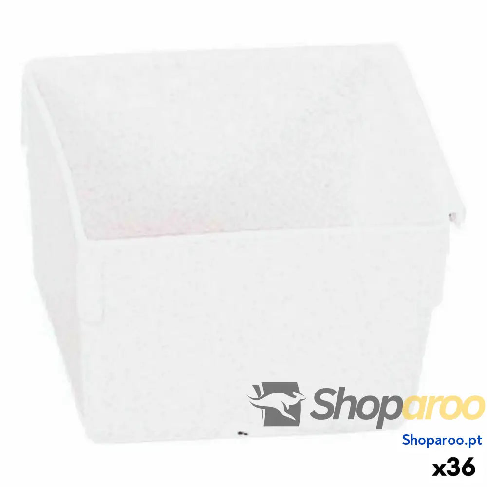 Caixa Multiusos Modular Branco 8 x 8 x 5,3 cm (36 Unidades)