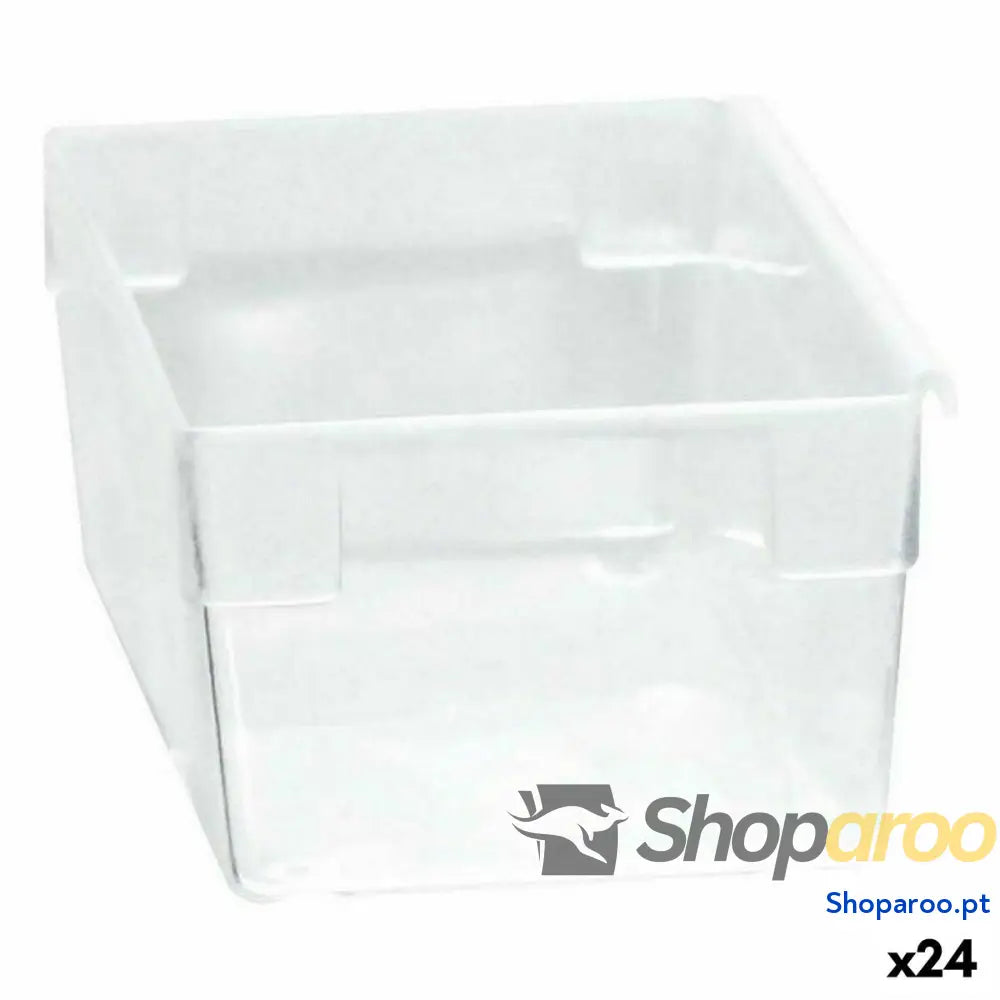 Caixa Multiusos Modular Transparente 15 x 8 x 5,3 cm (24 Unidades)