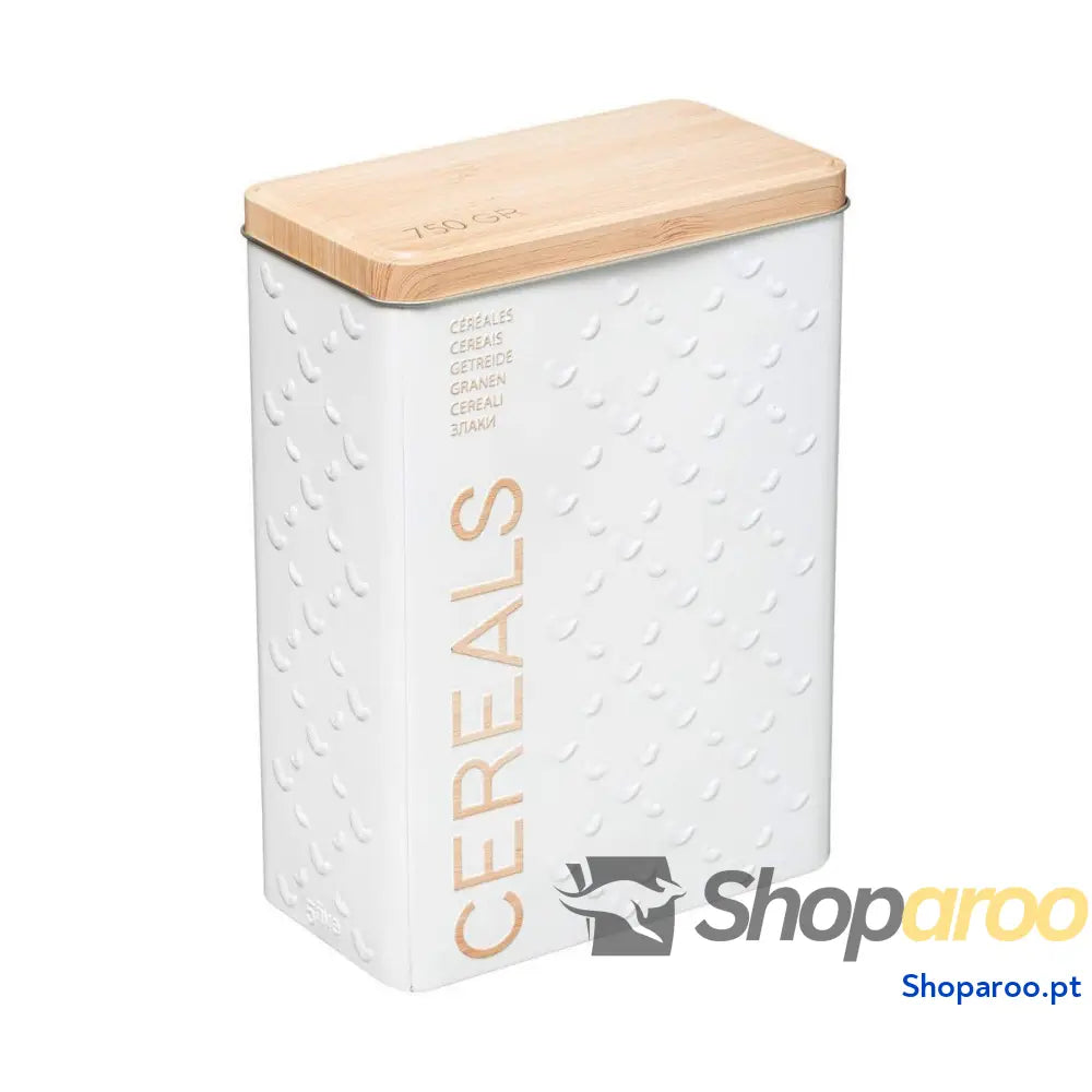 Caixa Multiusos Nature Scandi Metal Branco 750 g