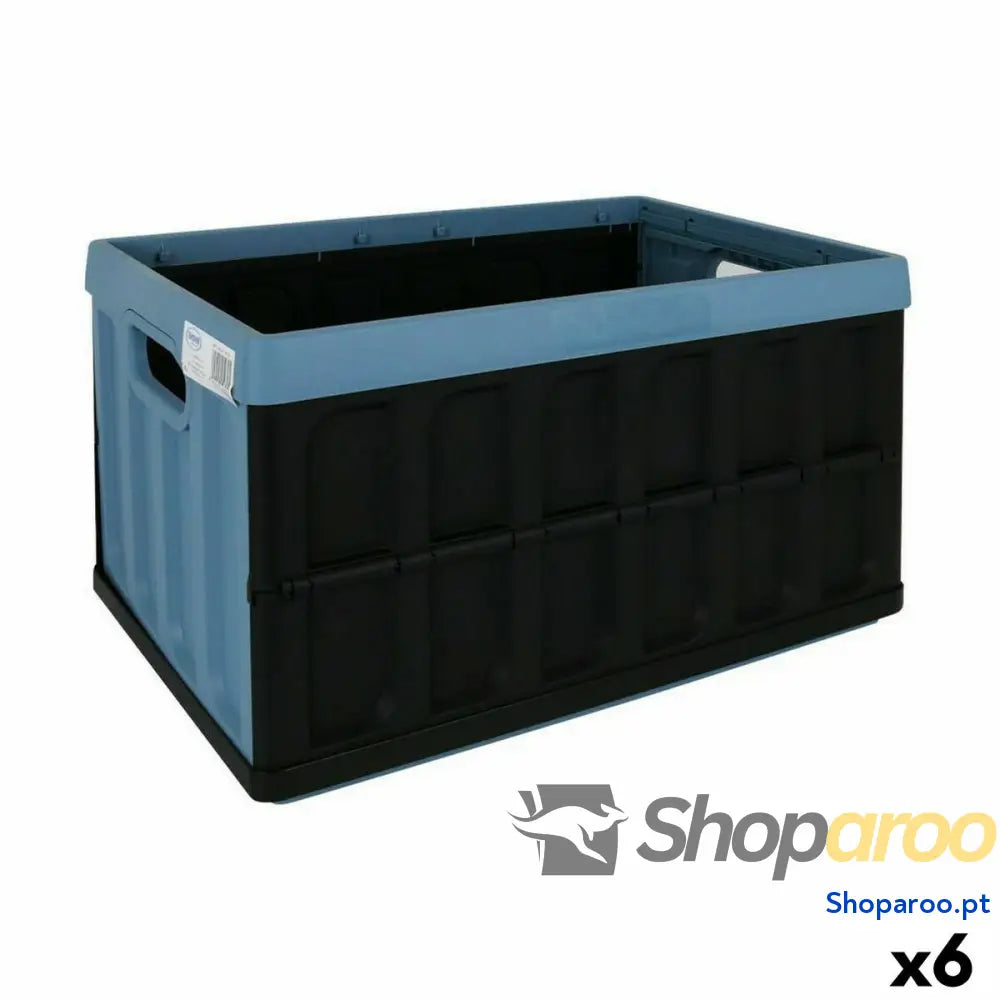 Caixa Multiusos Tontarelli Azul Preto Ardósia 53 x 35 x 28,5 cm (6 Unidades)