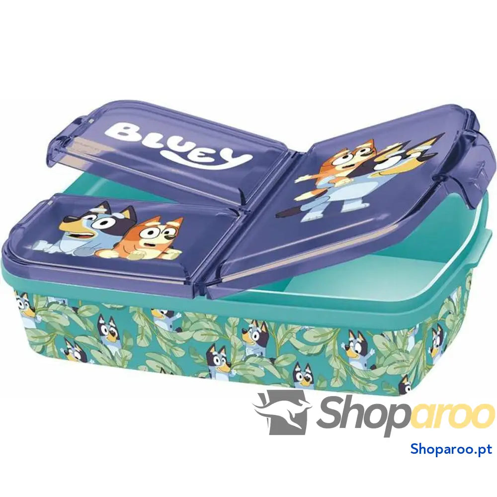 Caixa Sanduíche Bluey Polipropileno 19,5 x 16,5 x 6,7 cm 18 x 13,50 x 6 cm