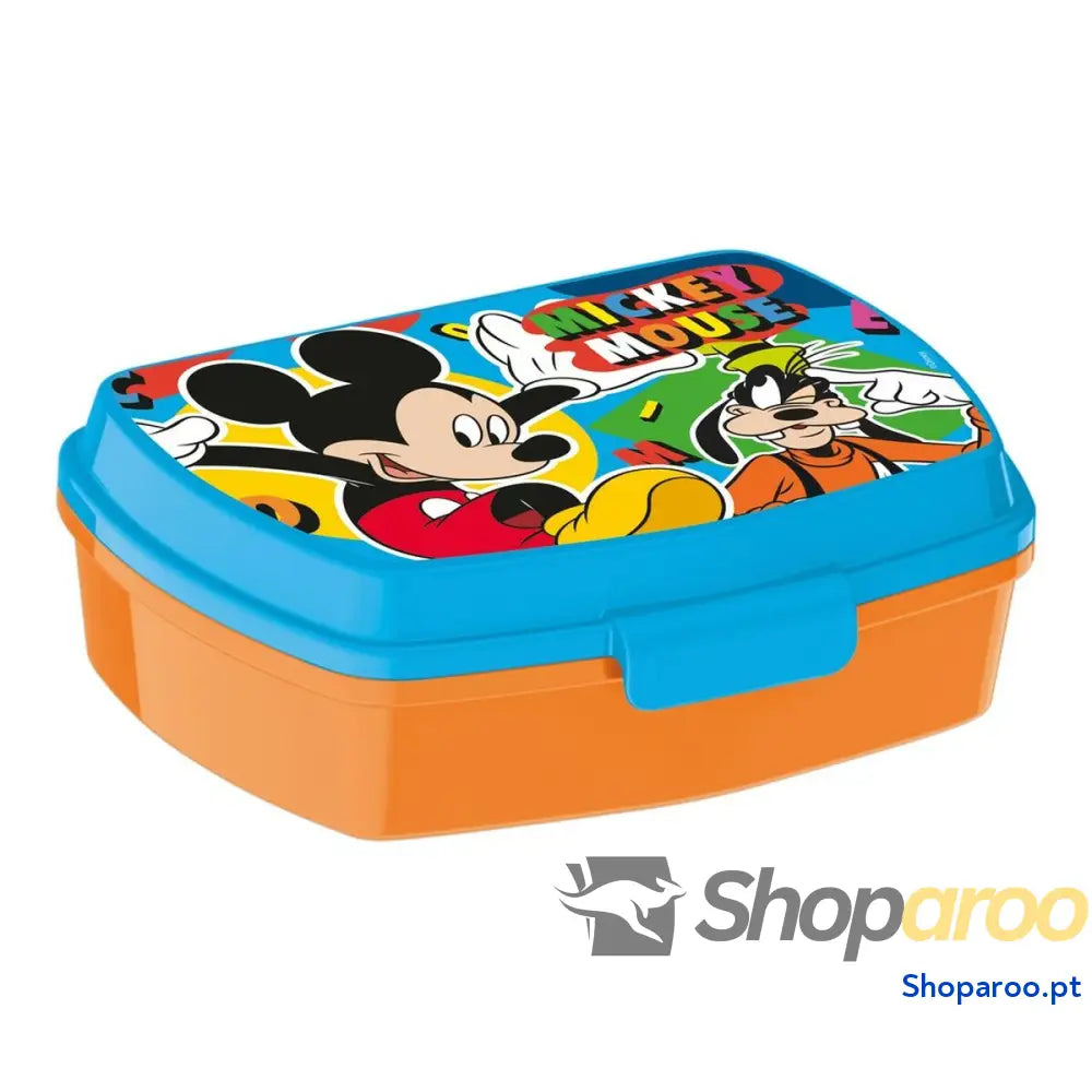 Caixa Sanduíche Mickey Mouse Happy smiles Plástico Vermelho Azul (17 x 5.6 x 13.3 cm)