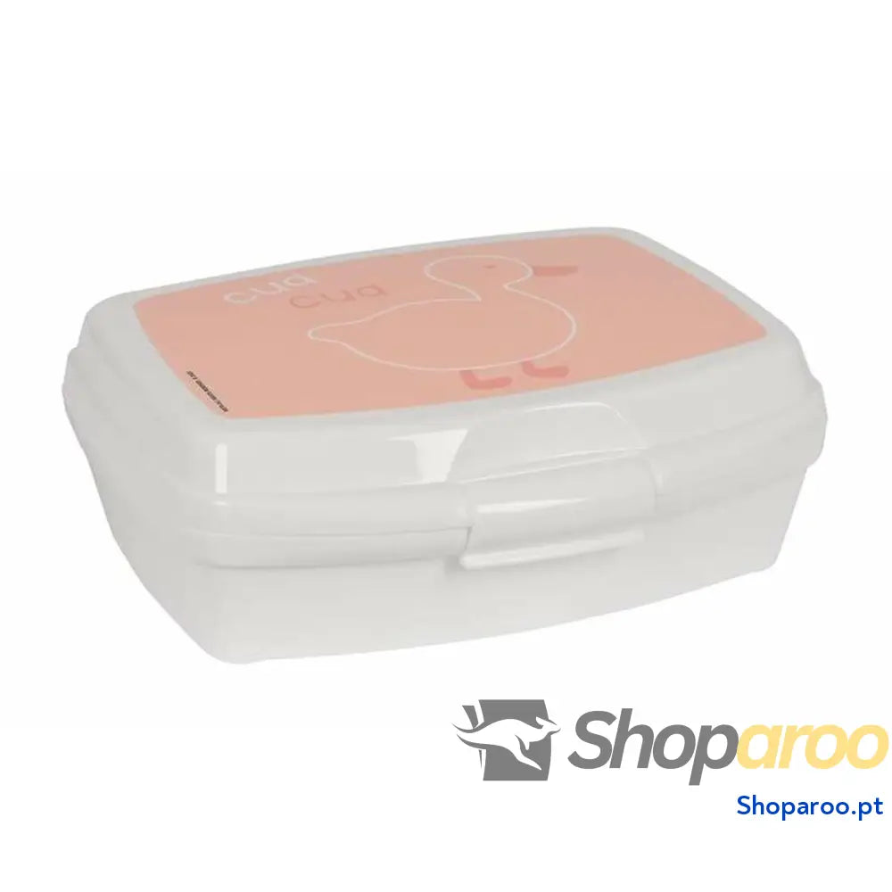 Caixa Sanduíche Safta Patito Cor de Rosa Poliuretano 17 x 6 x 14 cm