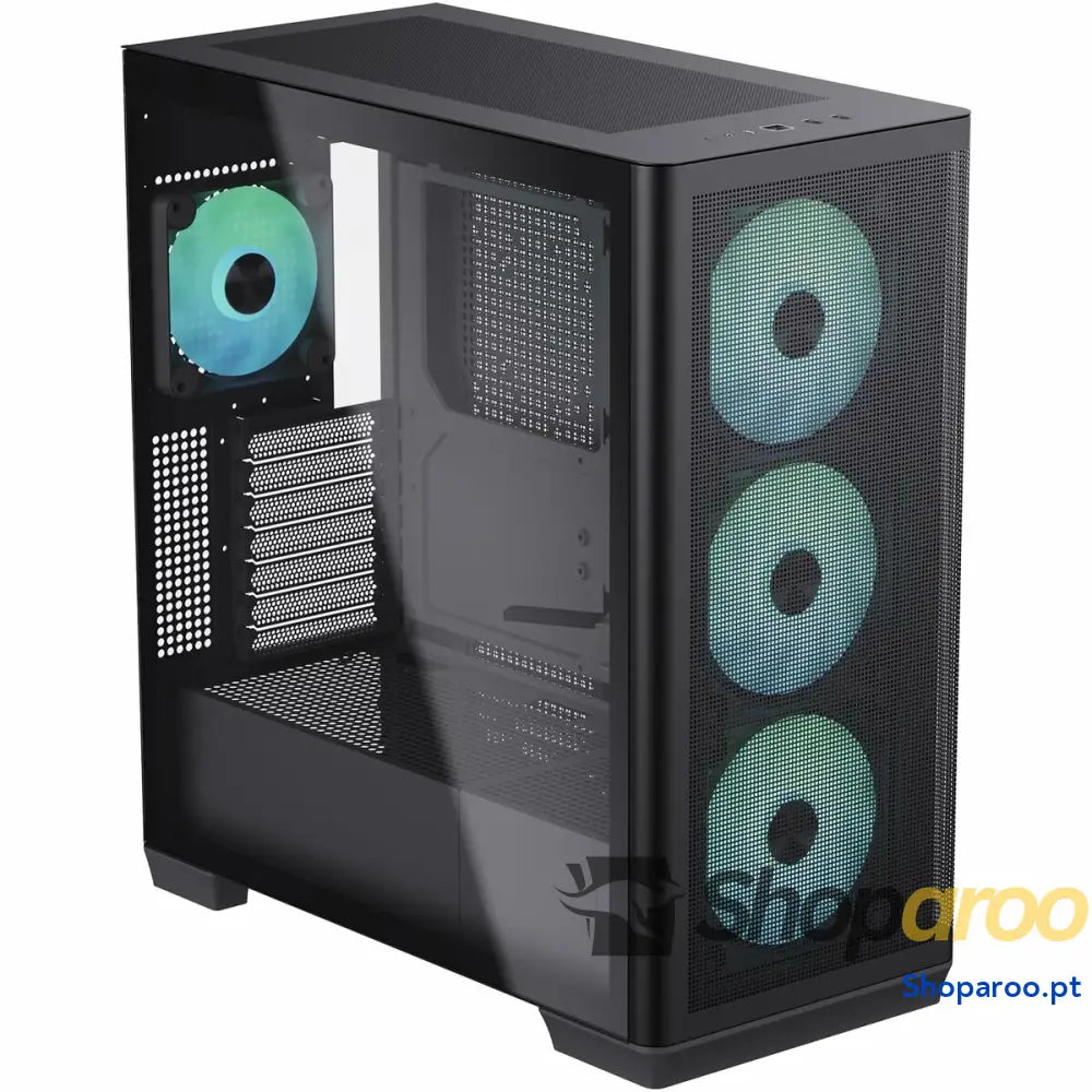 Caixa Semitorre ATX Aerocool APNX-C1-BK-V1-ARGB