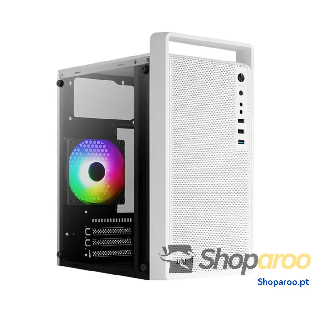 Caixa Semitorre ATX Aerocool PGS CS-109-G-WT-v1 FRGB Branco
