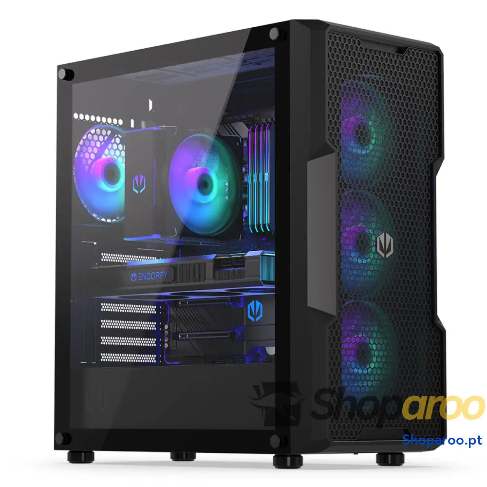 Caixa Semitorre ATX Endorfy Regnum 400 ARGB Preto
