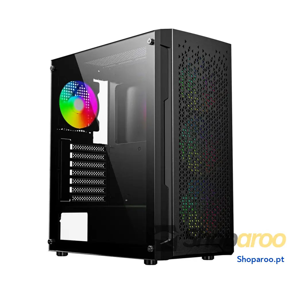 Caixa Semitorre ATX GEMBIRD CCC-FC-400X Preto Multicolor