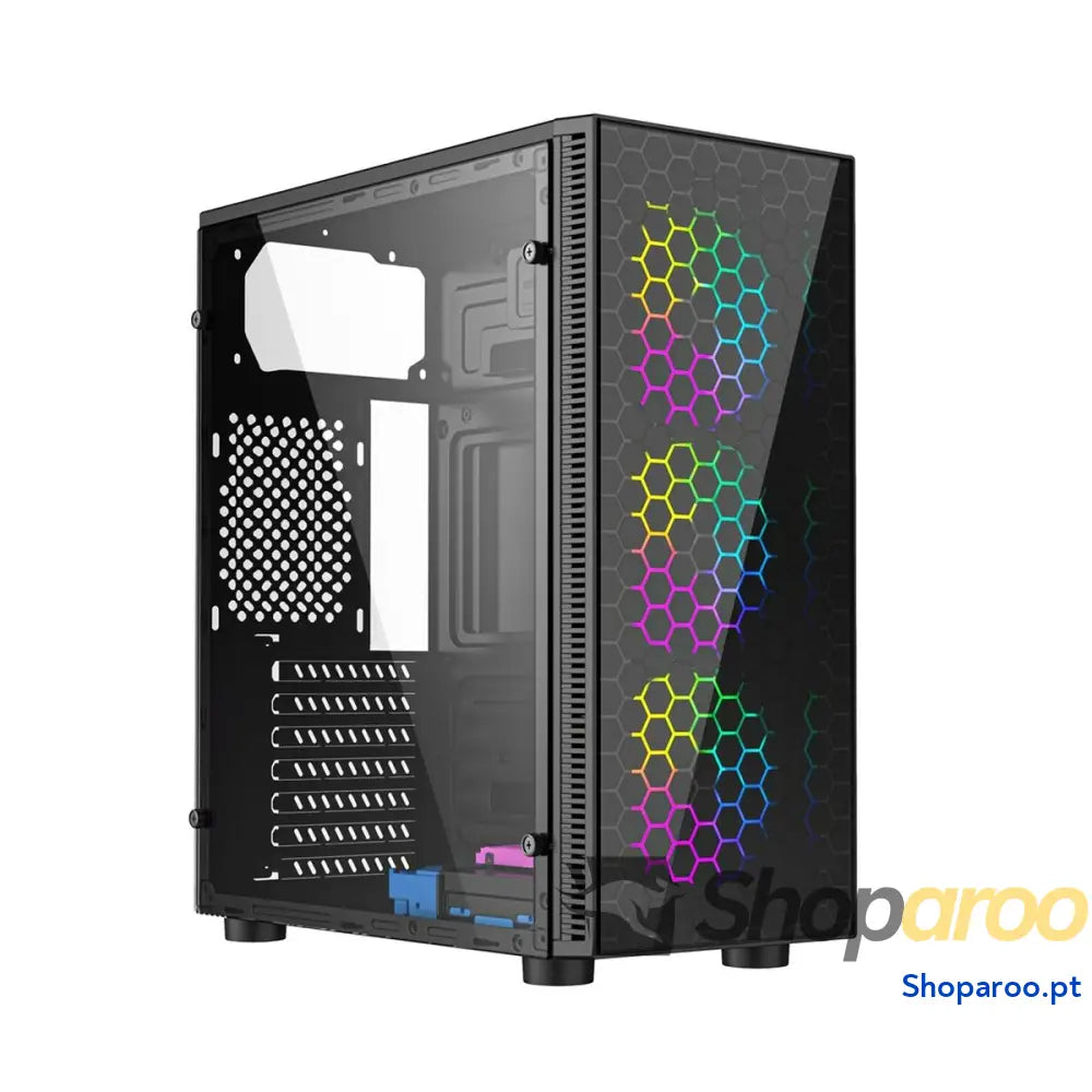 Caixa Semitorre ATX GEMBIRD CCC-FC-500 Preto Multicolor