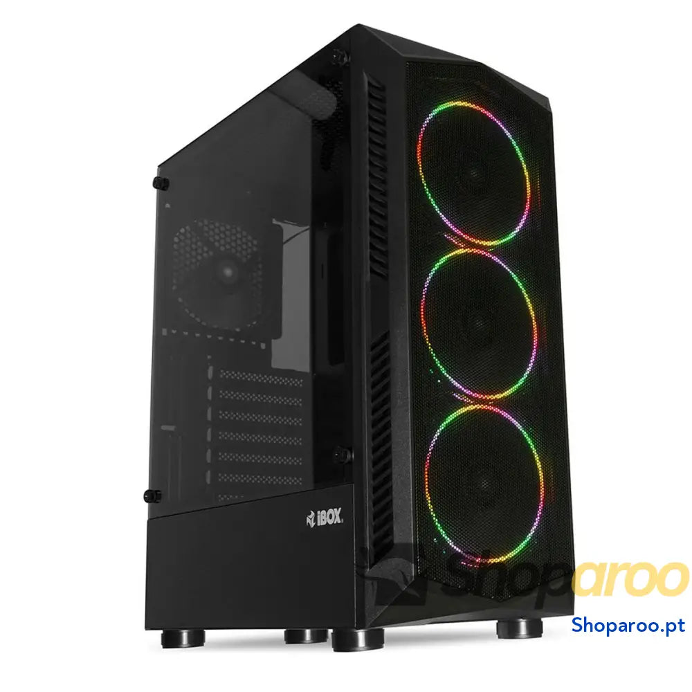Caixa Semitorre ATX Ibox OLU27 Preto