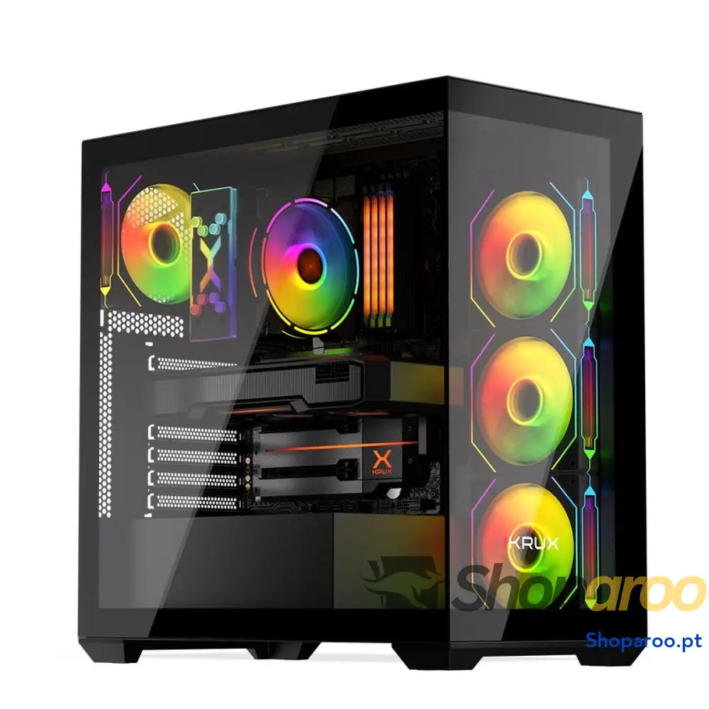 Caixa Semitorre ATX Krux KRXD004 Preto