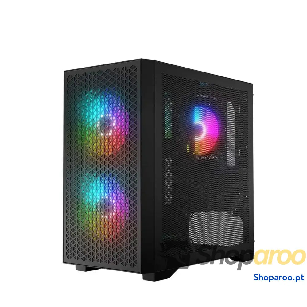 Caixa Semitorre ATX Logic AM-DART-PRO-ARGB-10 Preto