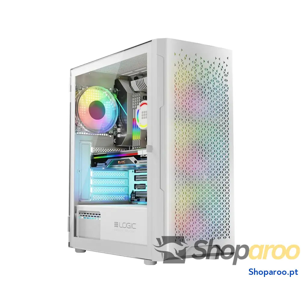 Caixa Semitorre ATX Logic ARAMIS ARGB Branco