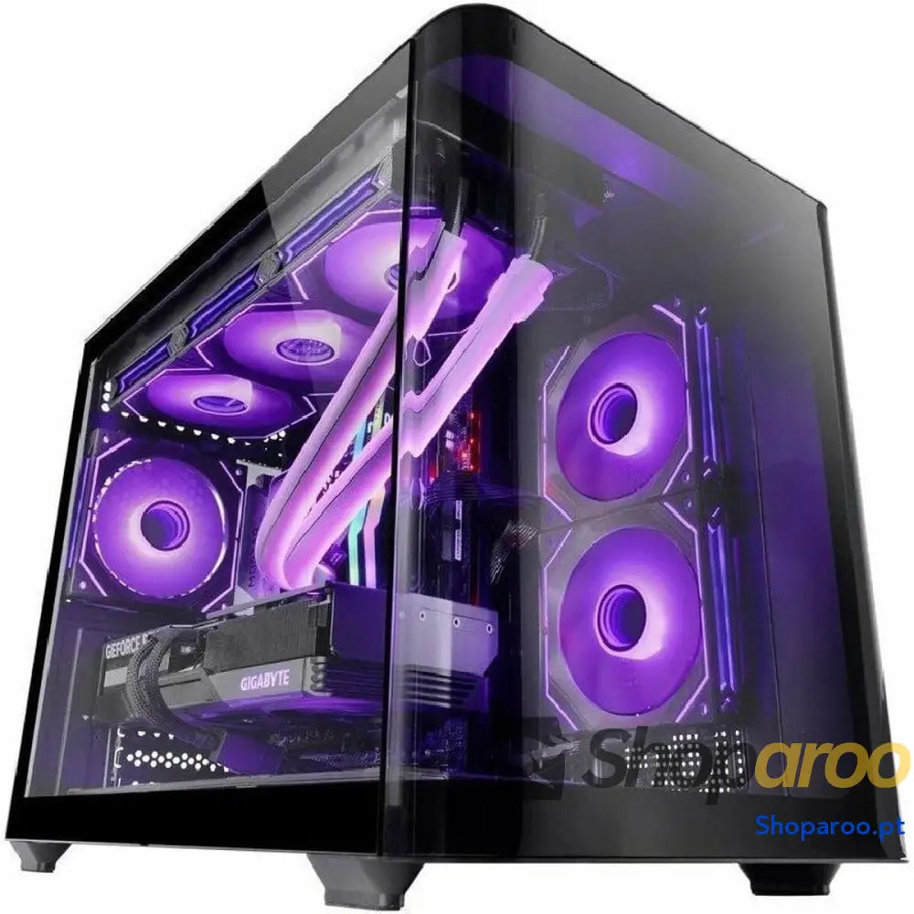 Caixa Semitorre ATX Mars Gaming MCFUSIONM Preto