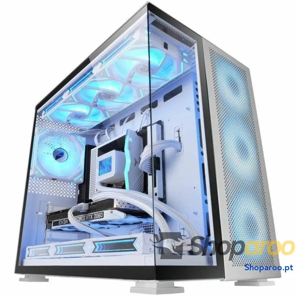 Caixa Semitorre ATX Mars Gaming MCNOVA2 Branco Prateado