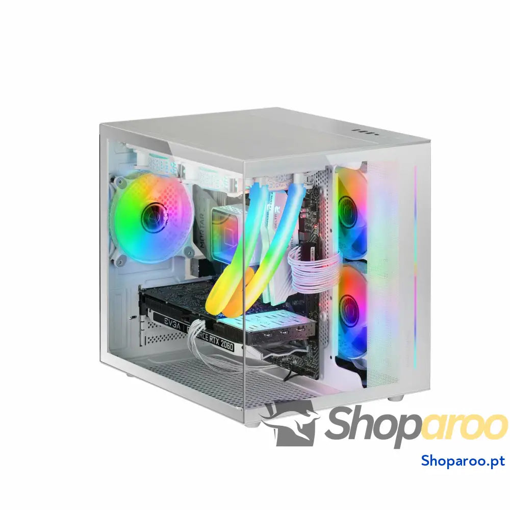 Caixa Semitorre ATX Mars Gaming MCVIEWW Branco