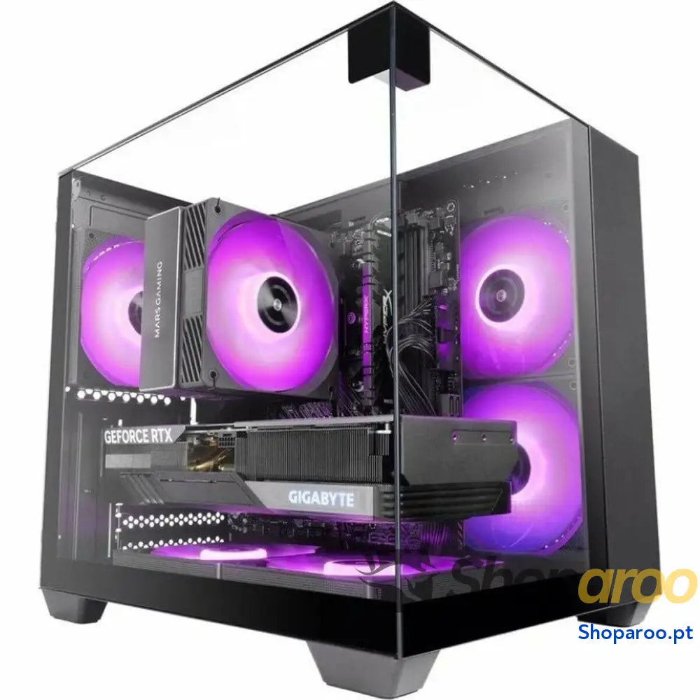 Caixa Semitorre ATX Mars Gaming MCVISIONM Preto