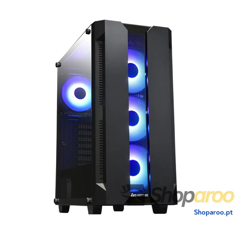 Caixa Semitorre ATX/mATX Chieftec GS-01B-OP Branco Preto