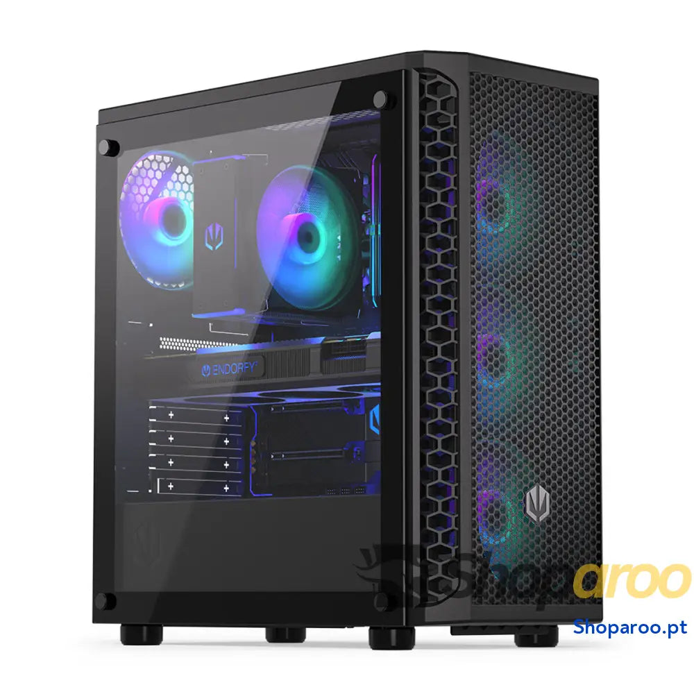 Caixa Semitorre ATX/mATX Endorfy Signum 300 ARGB Preto Multi